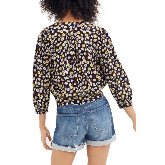 Madewell Wrap Top in French Floral NWT Small - Picture 3 of 8
